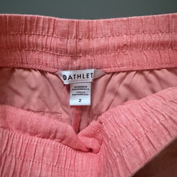 Pink Linen Athleta Pants - Picture 2 of 3